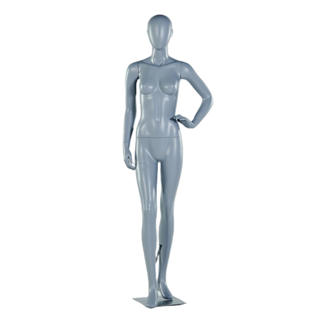 Mannequin femme debout, mains sur les hanches
