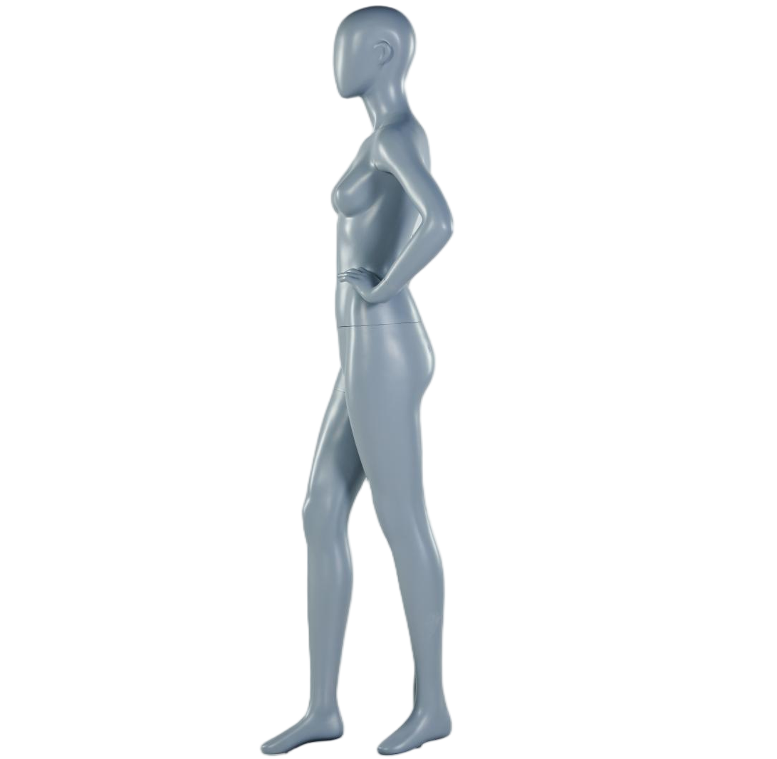 Mannequin femme debout, mains sur les hanches