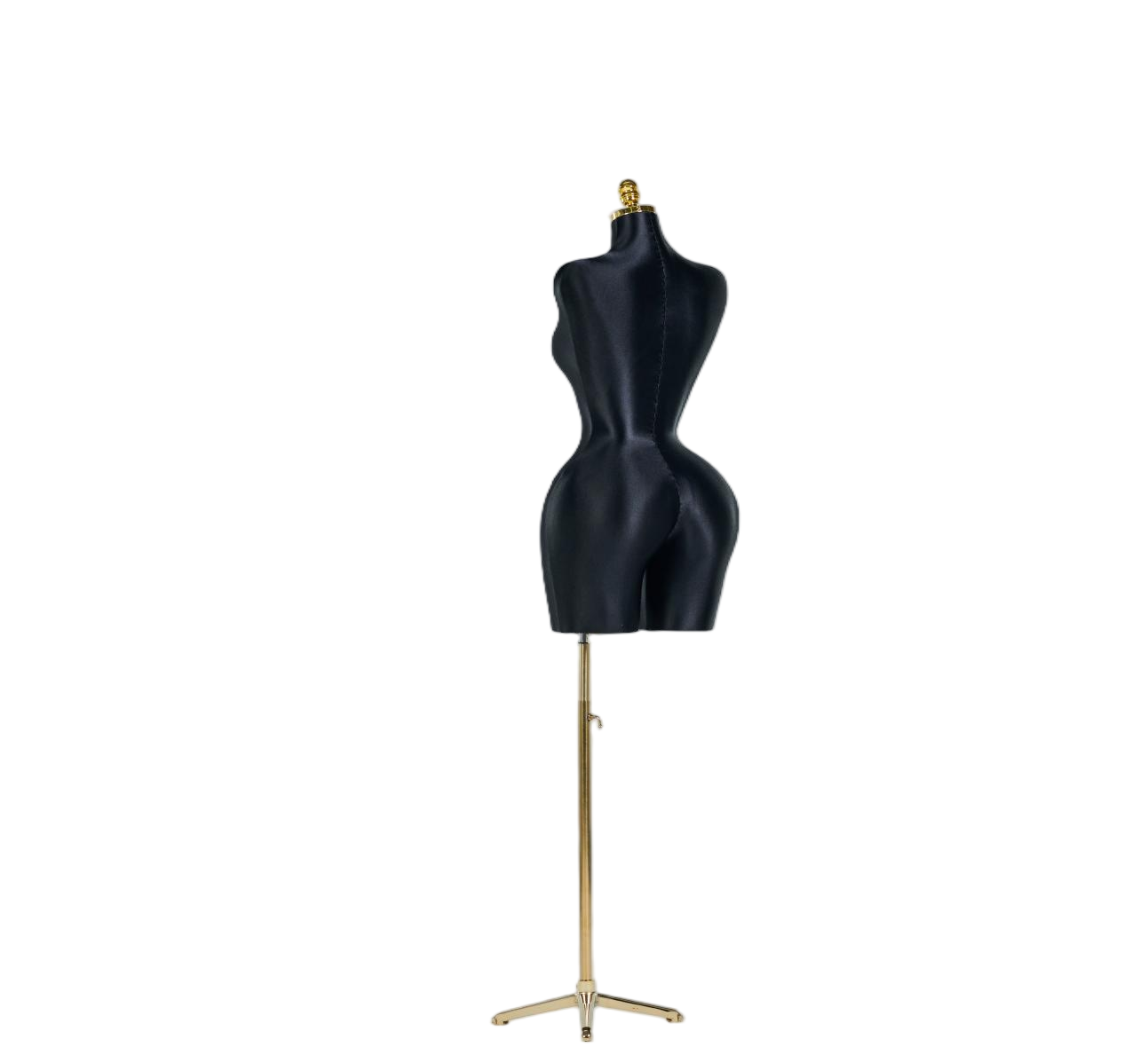 Maniquí de exhibición de medio cuerpo femenino negro