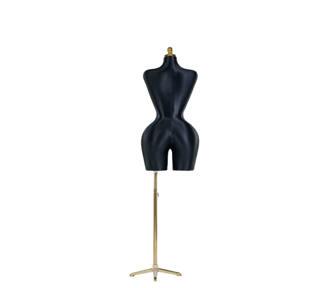 Maniquí de exhibición de medio cuerpo femenino negro