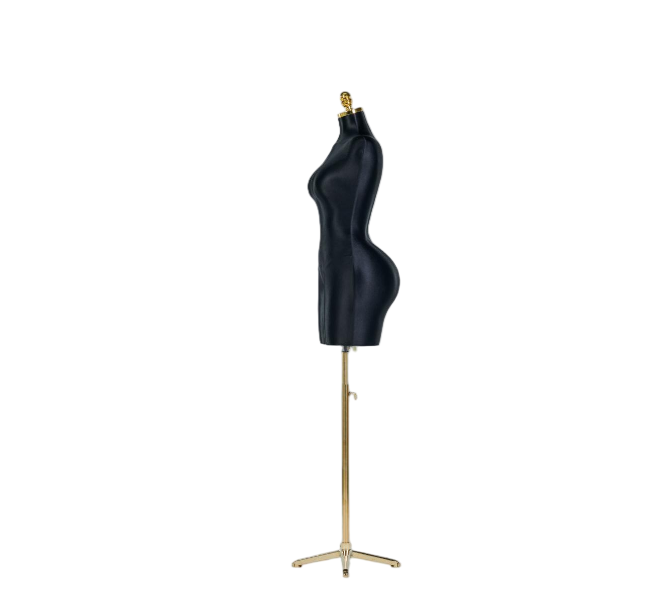 Maniquí de exhibición de medio cuerpo femenino negro