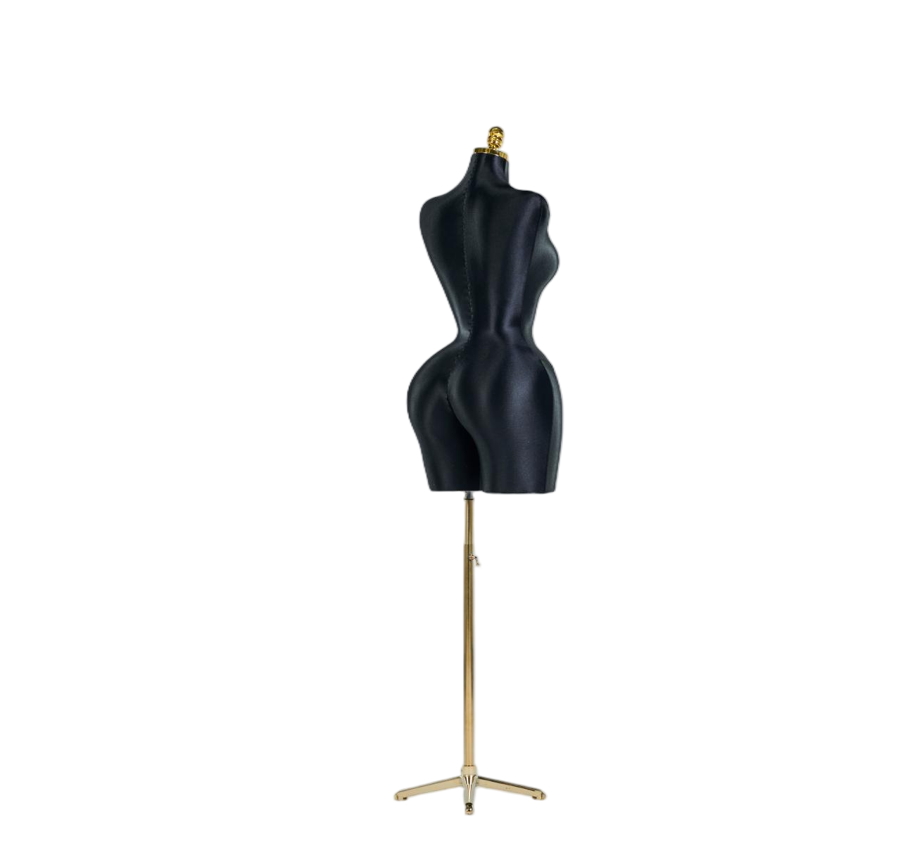 Maniquí de exhibición de medio cuerpo femenino negro