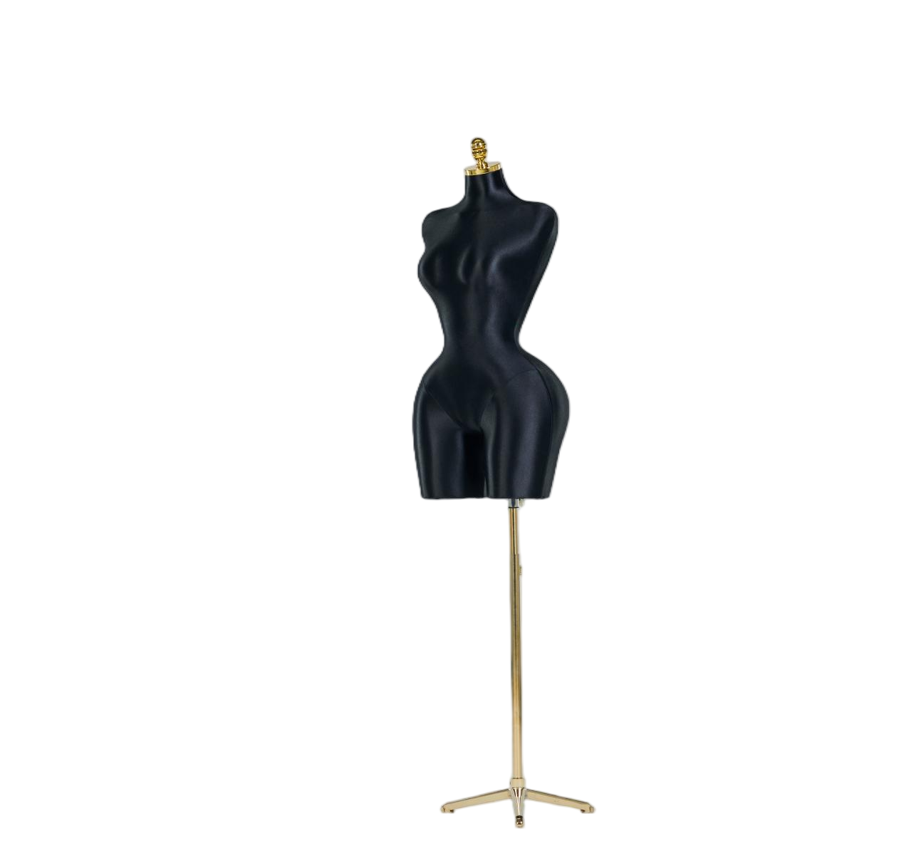 Maniquí de exhibición de medio cuerpo femenino negro