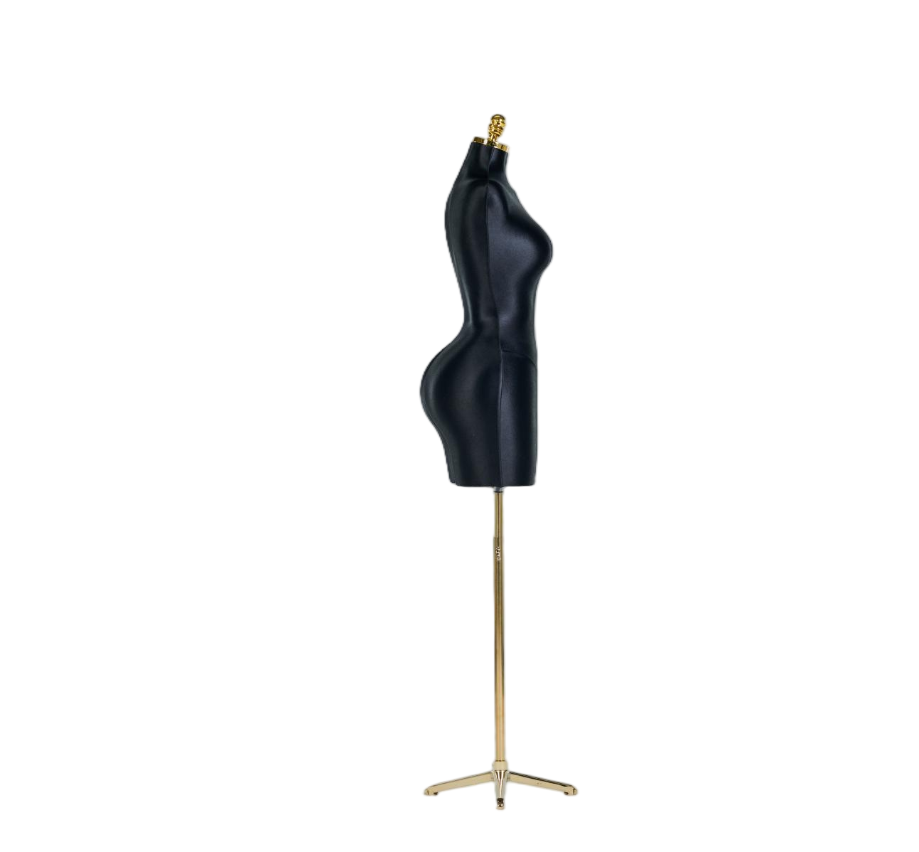Maniquí de exhibición de medio cuerpo femenino negro