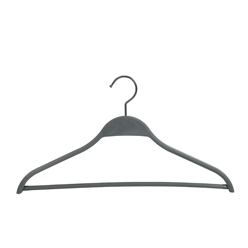 Cintre à costume antidérapant gris