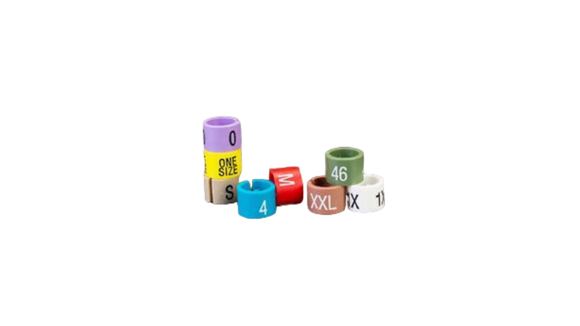 plastic hanger size markers