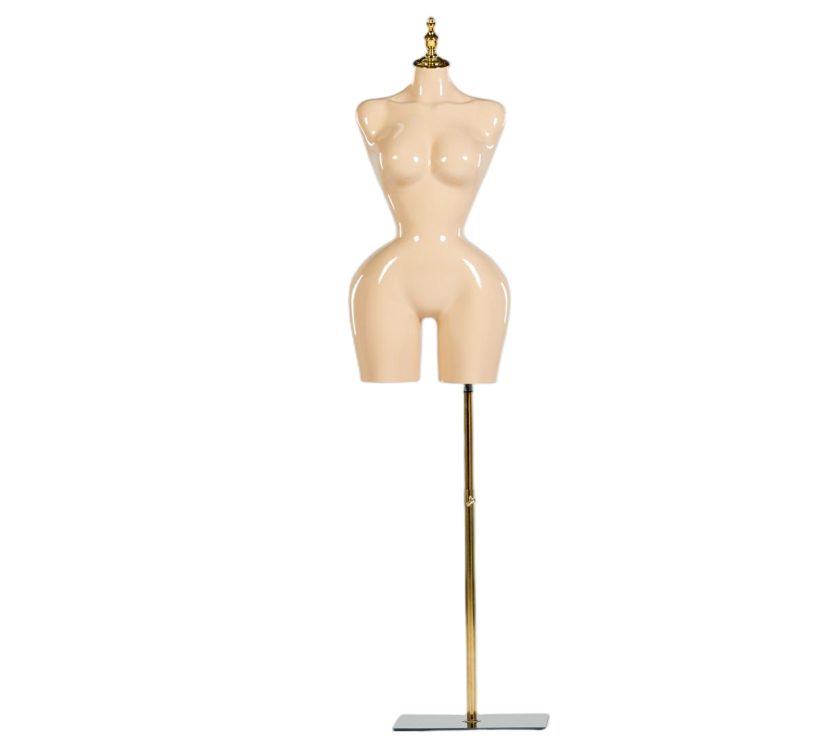 Manequim feminino de meio corpo em tom de pele