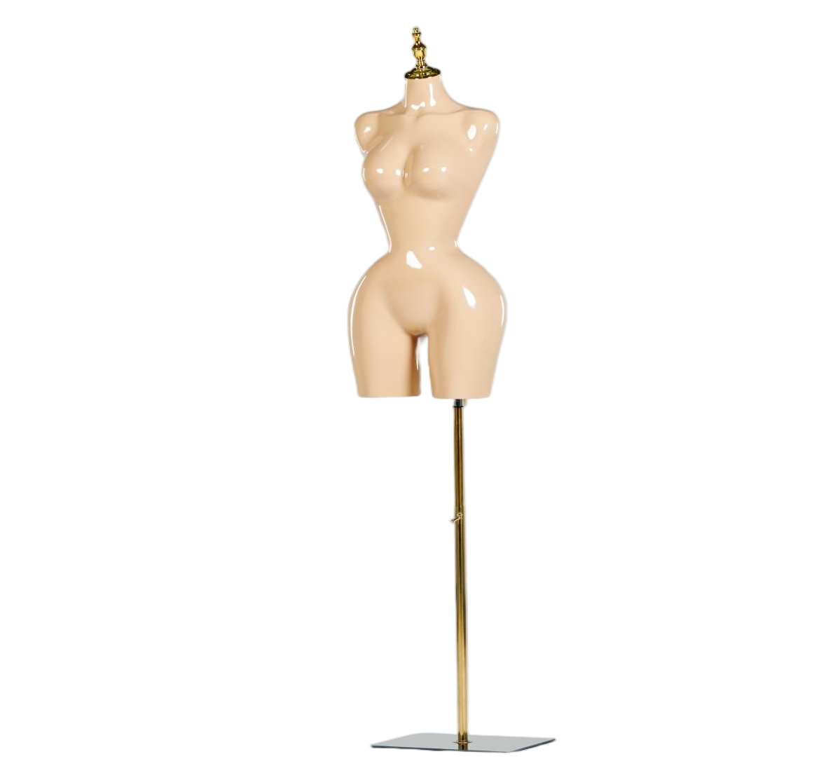Manequim feminino de meio corpo em tom de pele