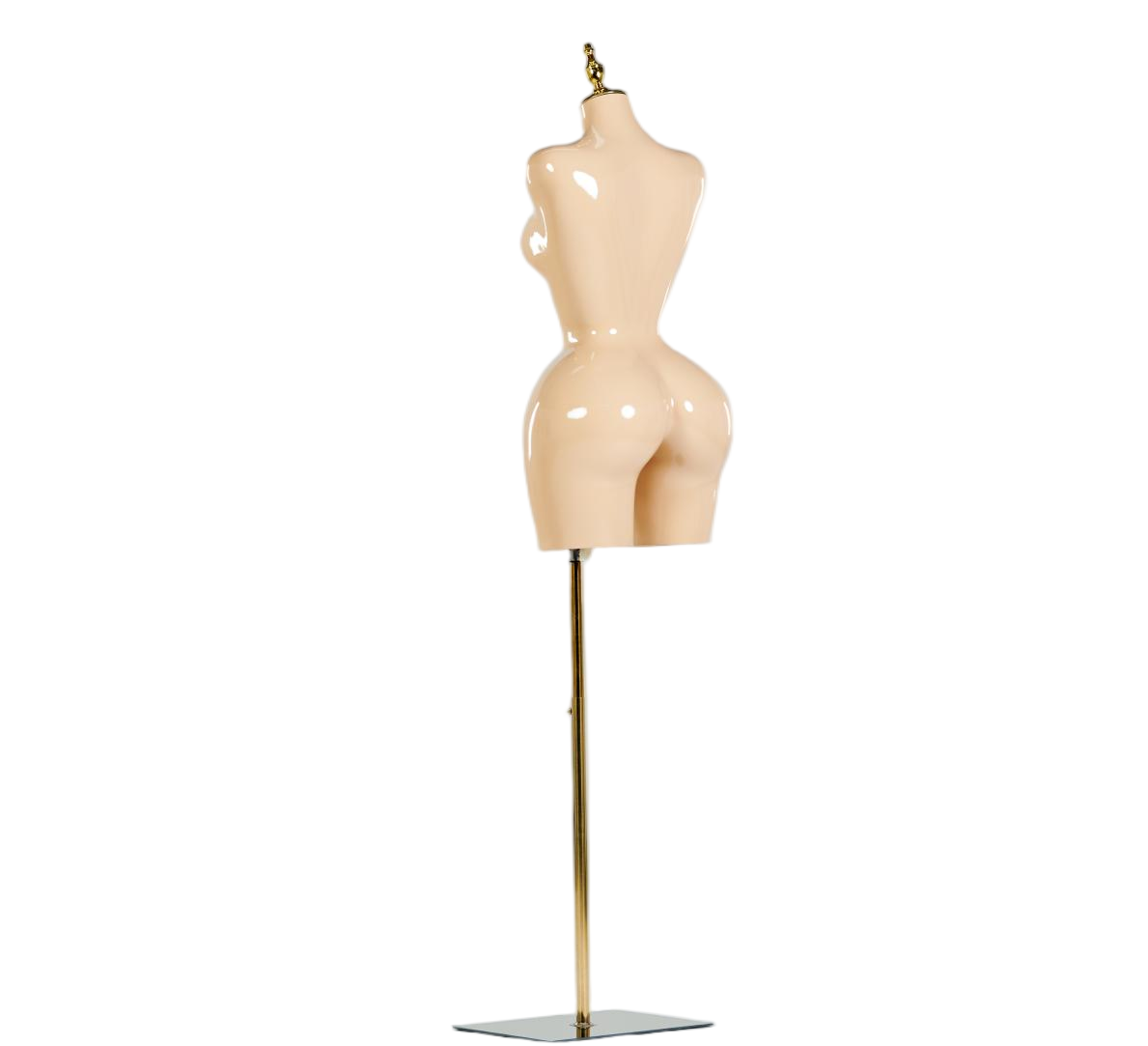 Manequim feminino de meio corpo em tom de pele