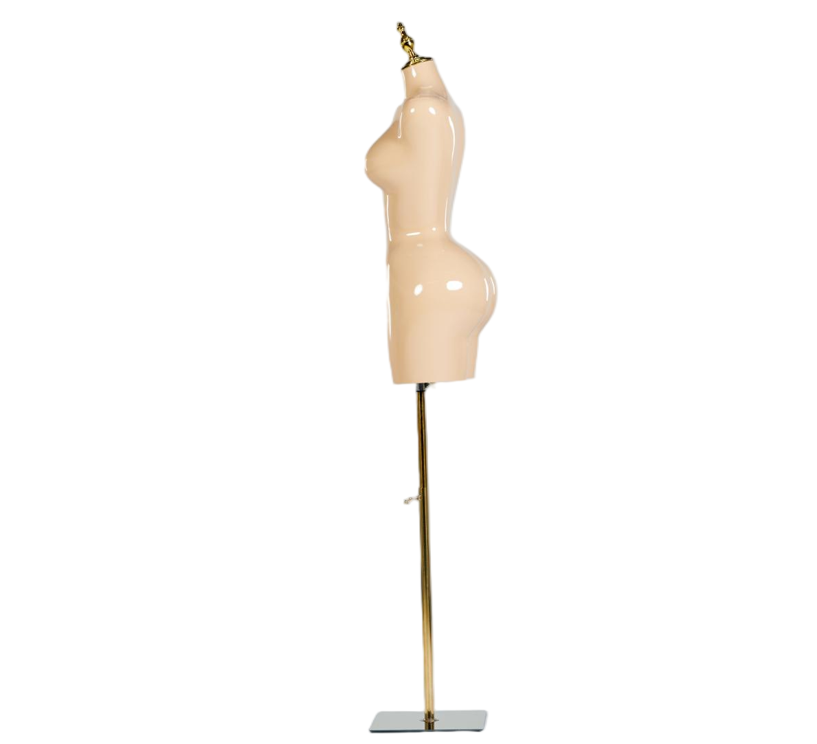 Manequim feminino de meio corpo em tom de pele