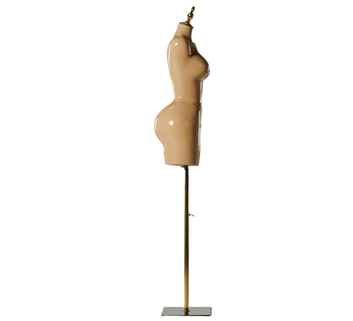 Manequim feminino de meio corpo em tom de pele
