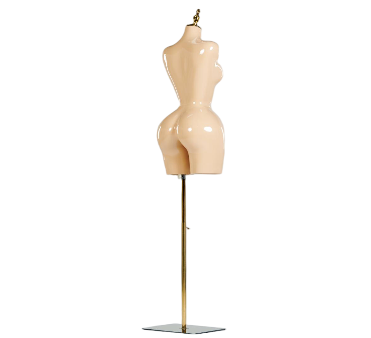 Manequim feminino de meio corpo em tom de pele