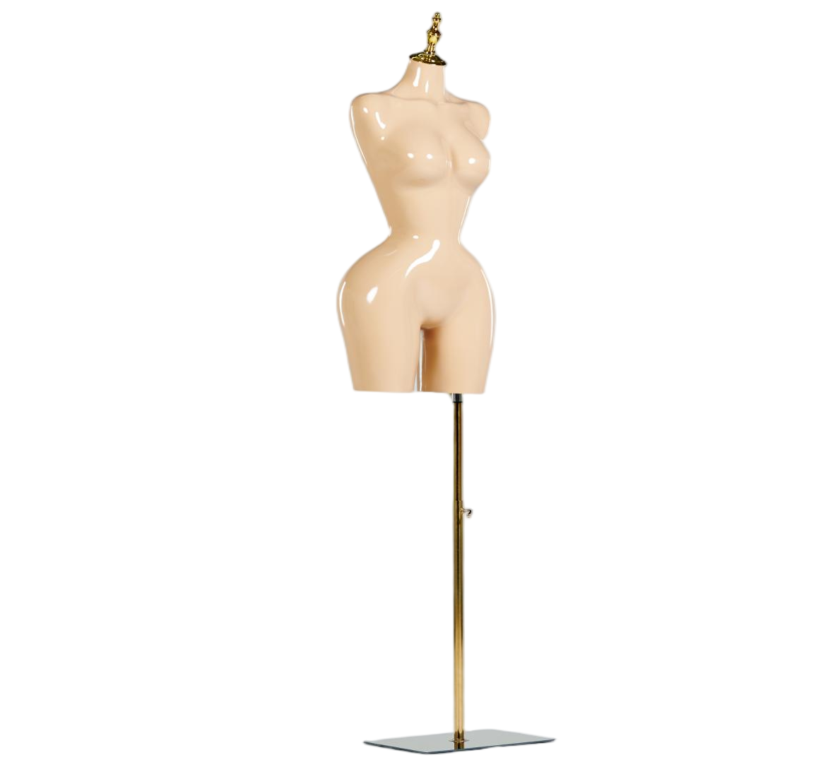 Manequim feminino de meio corpo em tom de pele