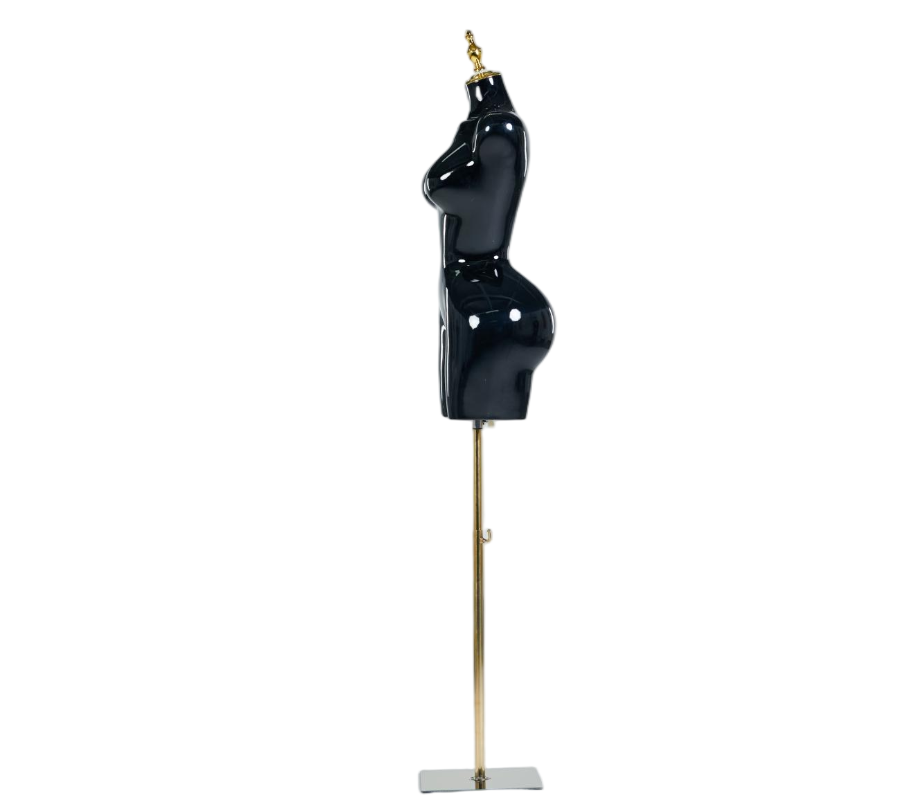 Manequim feminino preto de meio corpo