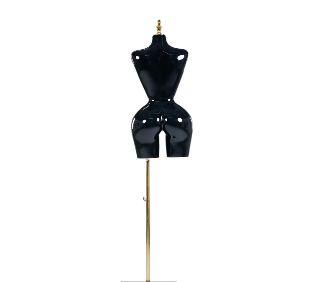 Manequim feminino preto de meio corpo