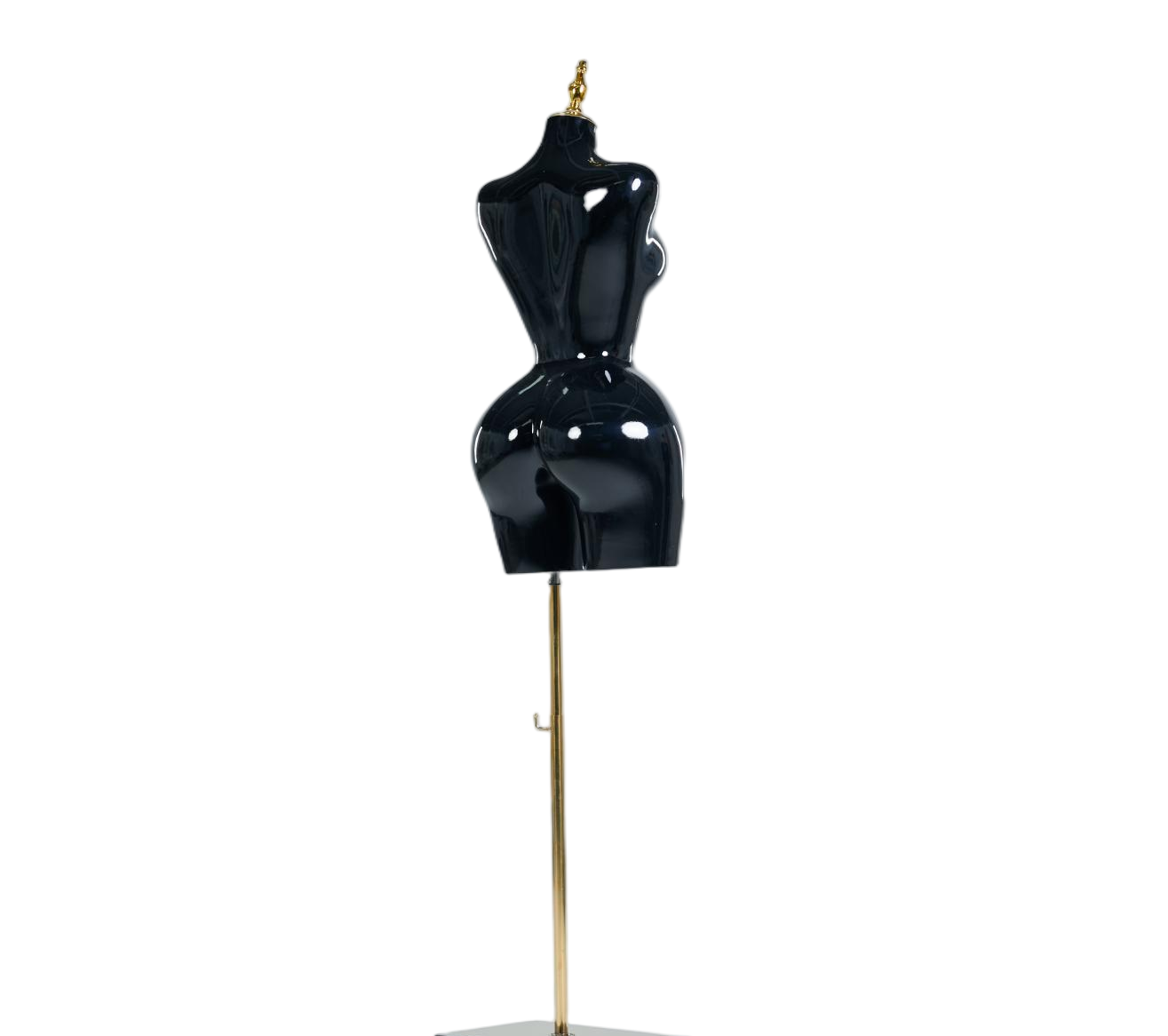 Manequim feminino preto de meio corpo