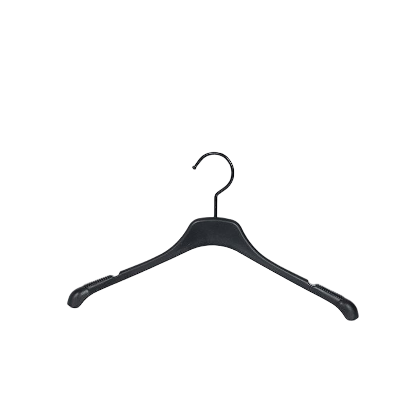 Percha de ropa antideslizante negra