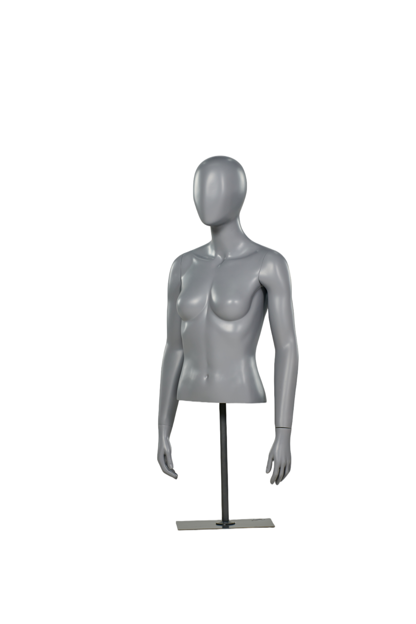 Manequim feminino de meio corpo com braços
