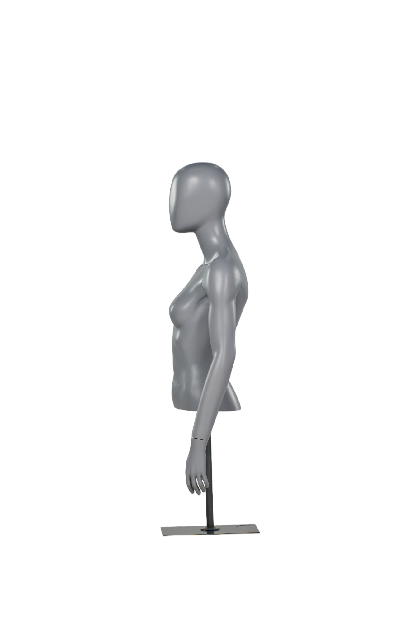 Manequim feminino de meio corpo com braços