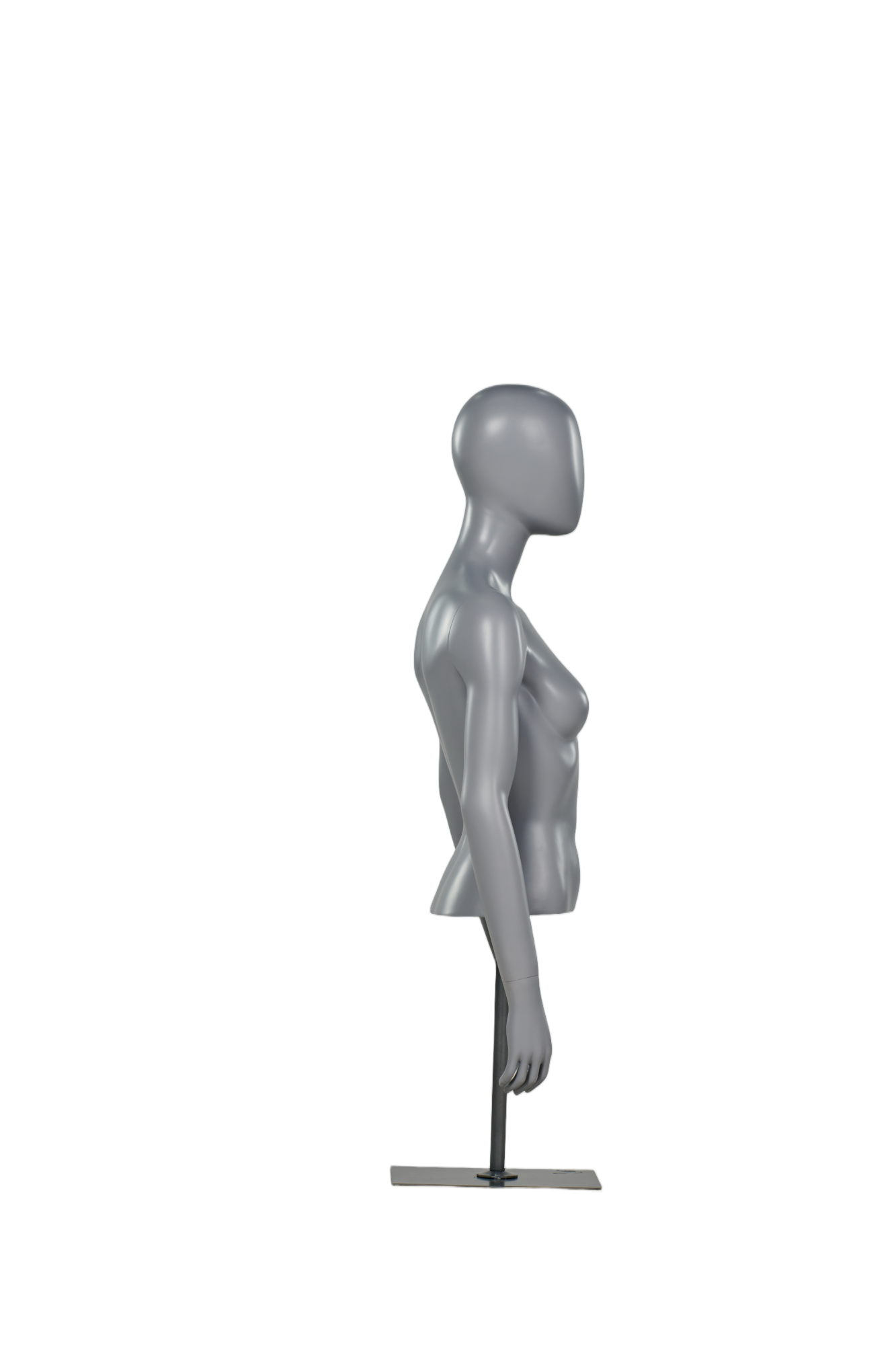 Manequim feminino de meio corpo com braços