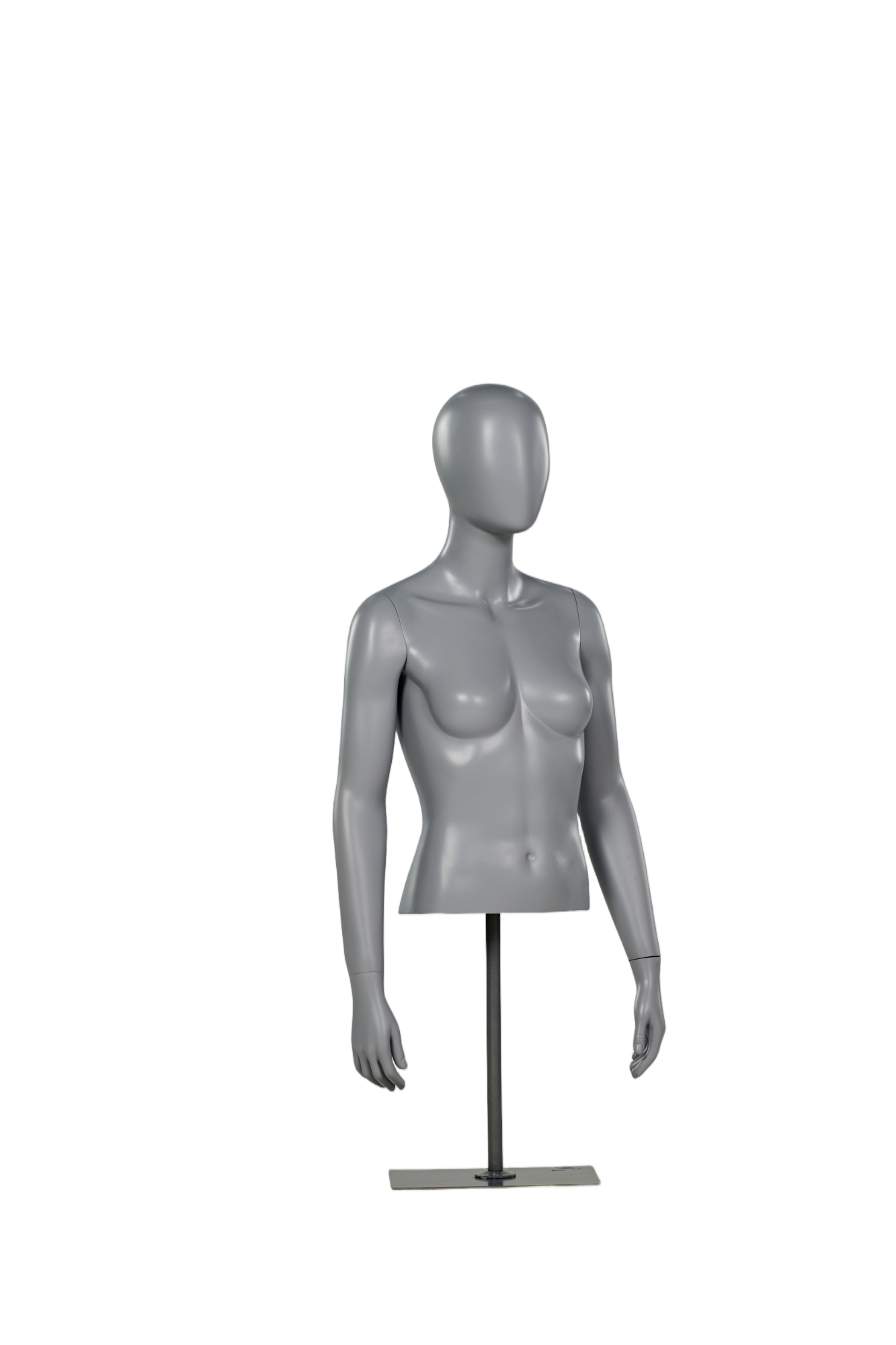 Manequim feminino de meio corpo com braços
