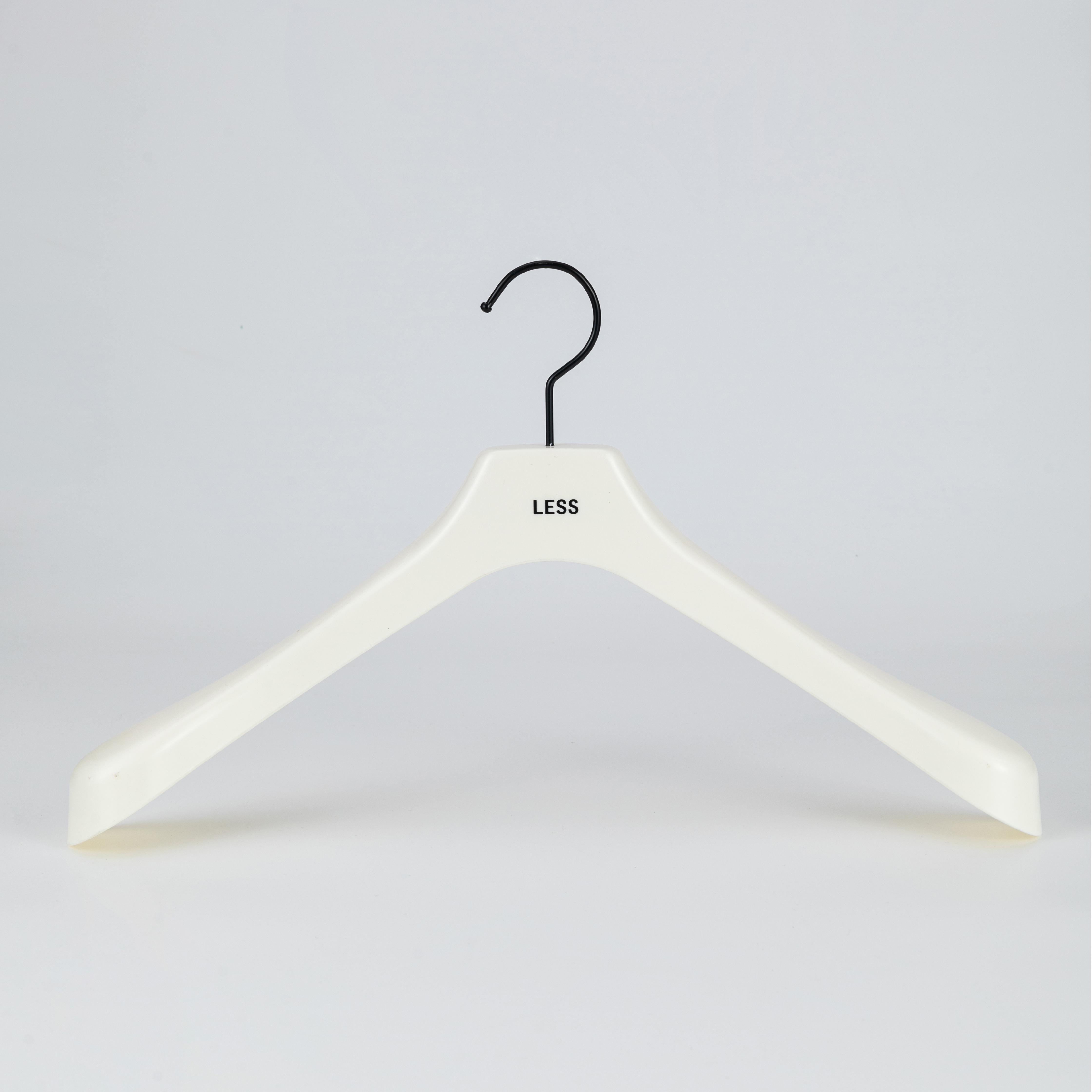 Classic Off-White Broad-Shoulder Clothing Hanger