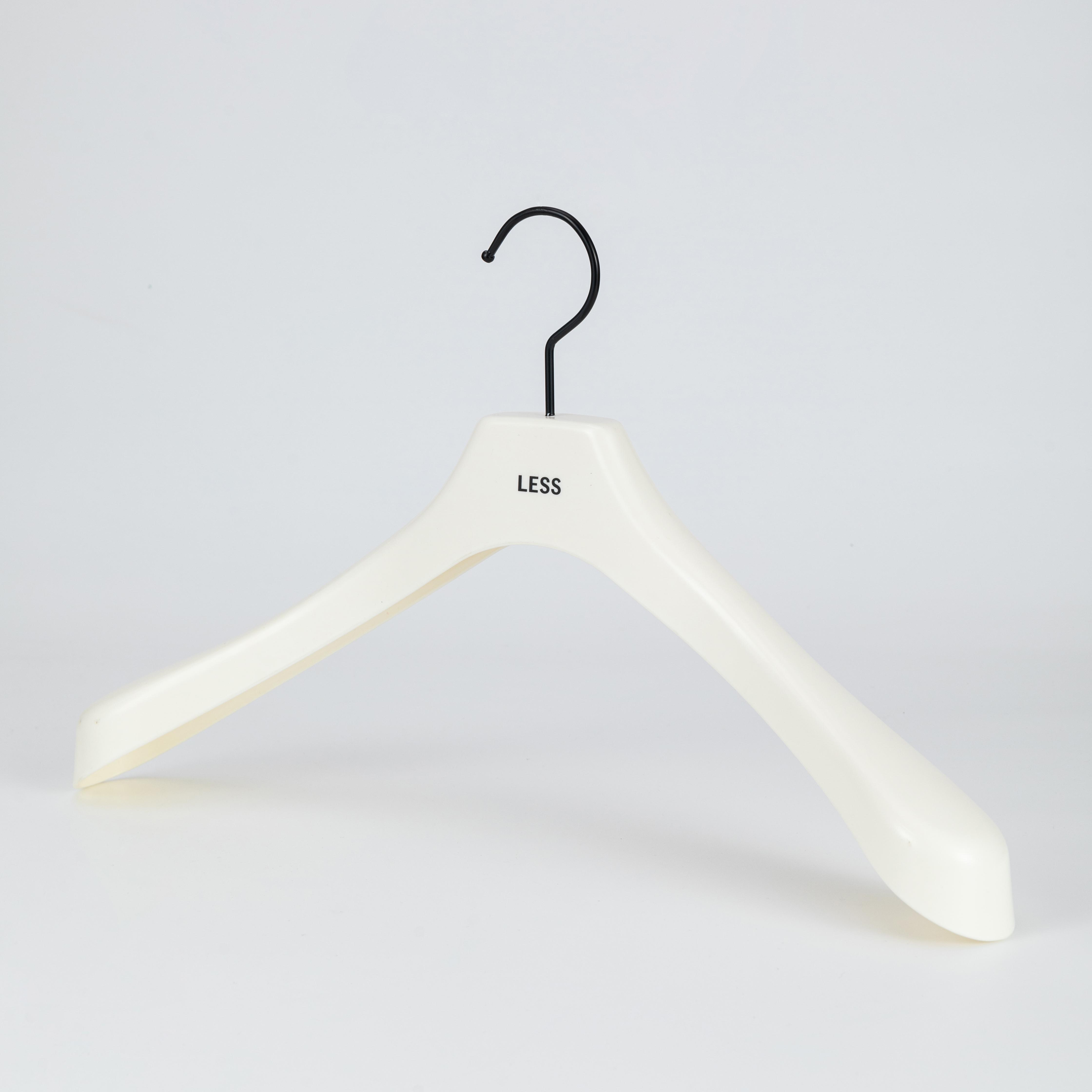 Classic Off-White Broad-Shoulder Clothing Hanger