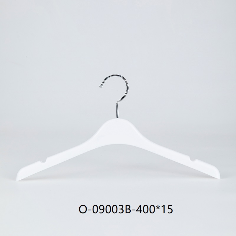 Minimalist White Sloping-Shoulder Garment Hanger