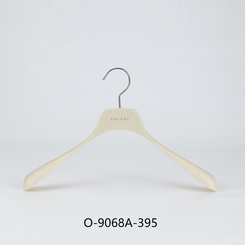 Cream-Tone Contoured Wide-Shoulder Jacket Hanger