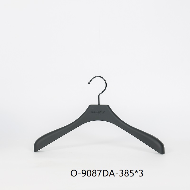 Premium Matte Black Wide Shoulder Hanger for Suits and Jackets
