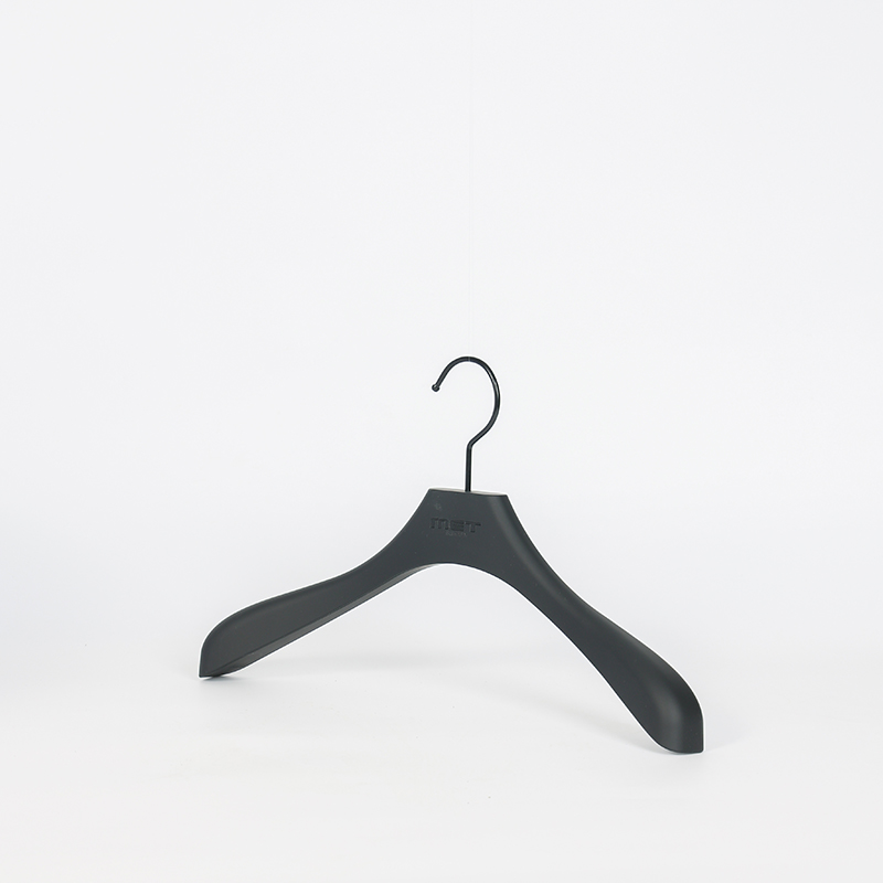 Premium Matte Black Wide Shoulder Hanger for Suits and Jackets