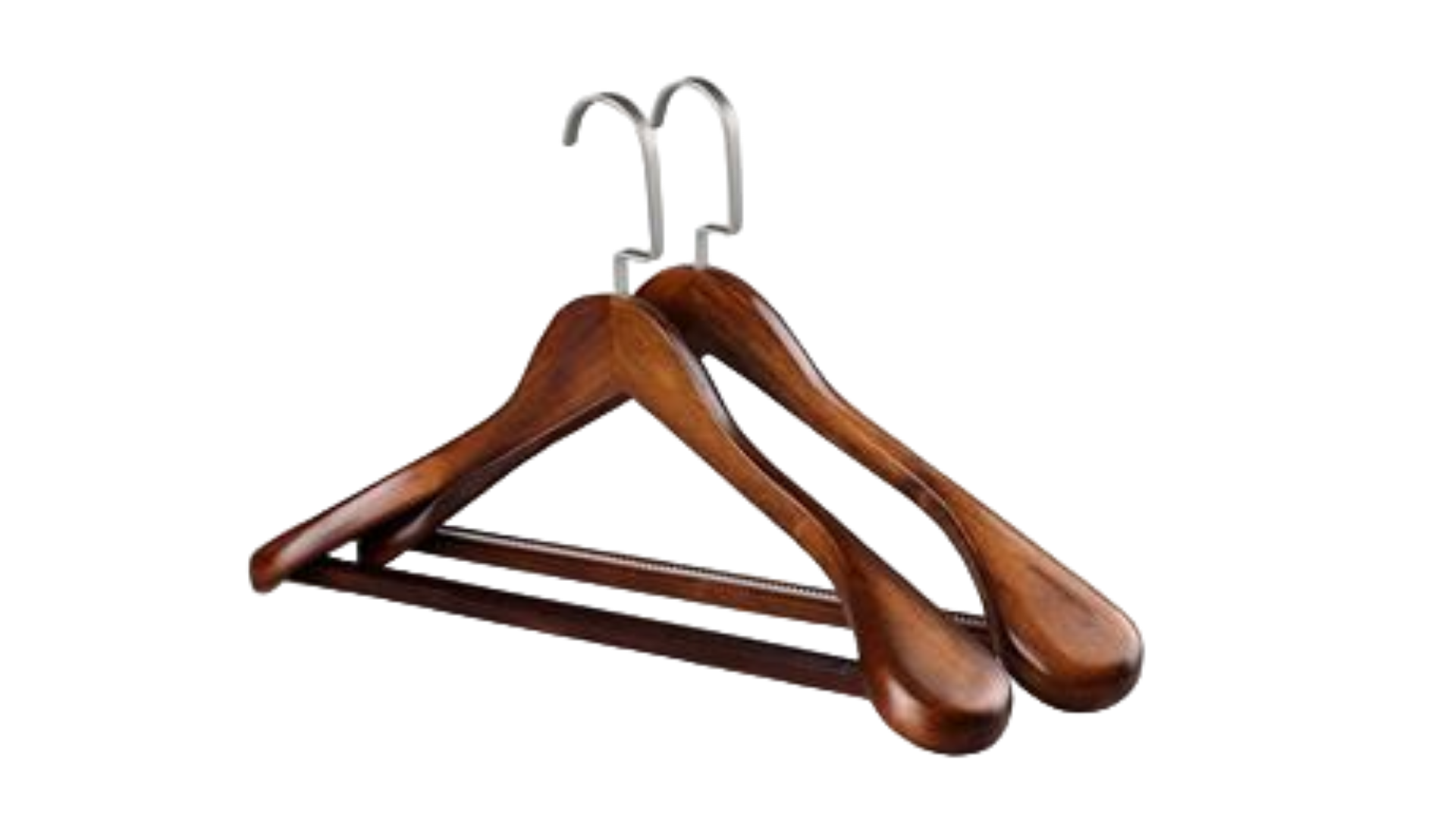 Wide Shoulder Wooden Hangers