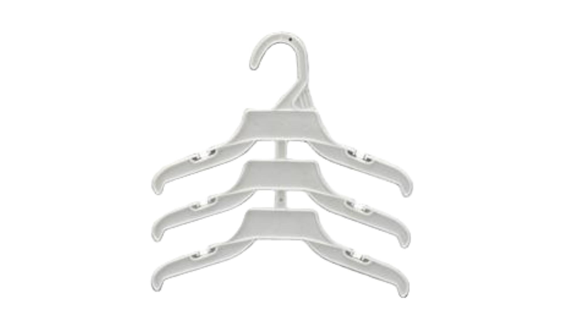 white hangers for cloths