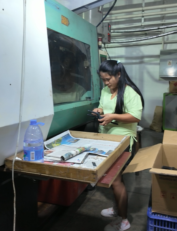 An important process in making clothes hangers
