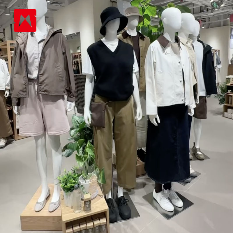Stylish mannequins, designed for modern retail