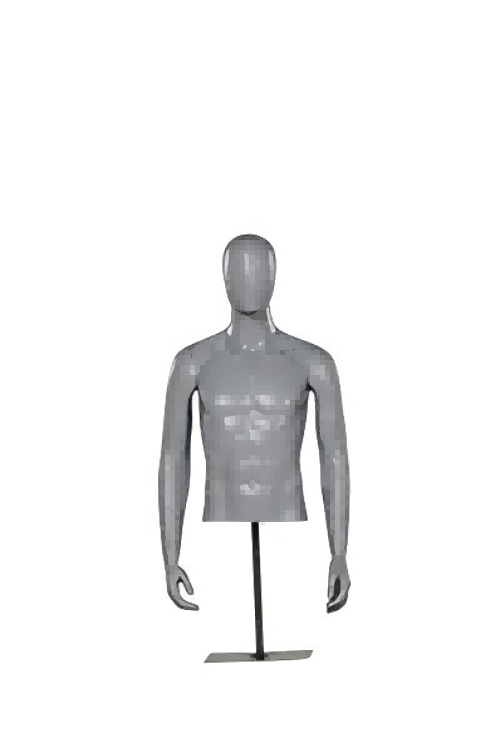 Männliche Halbfigur-Schaufensterpuppe mit Armen