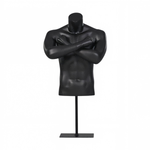 Männliche Sportaccessoire-Torso-Mannequin mit Kopf