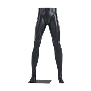 Manequim de torso masculino com janela, metade inferior