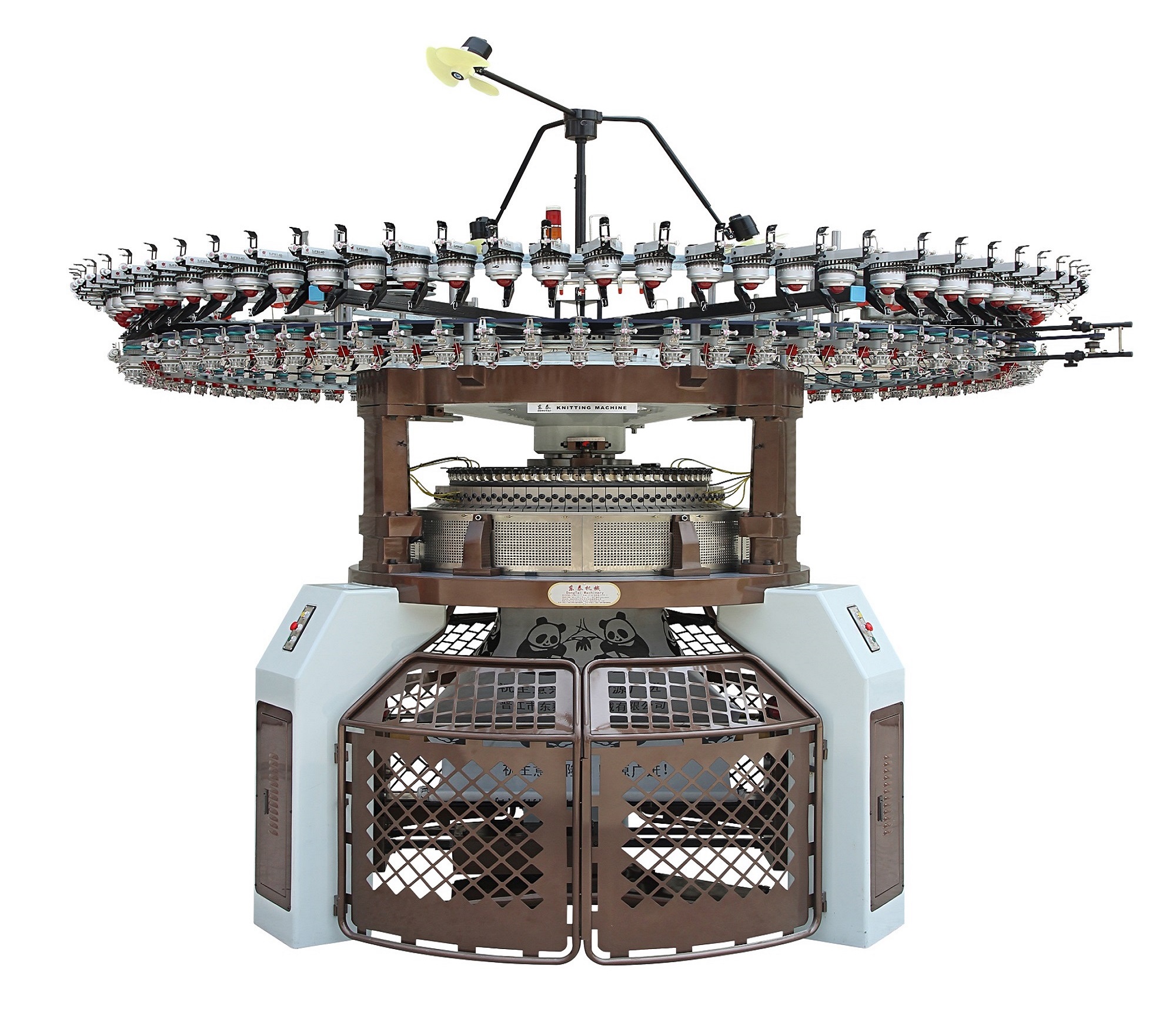 Máquina de tejer circular Jacquard computarizada doble de alta velocidad
