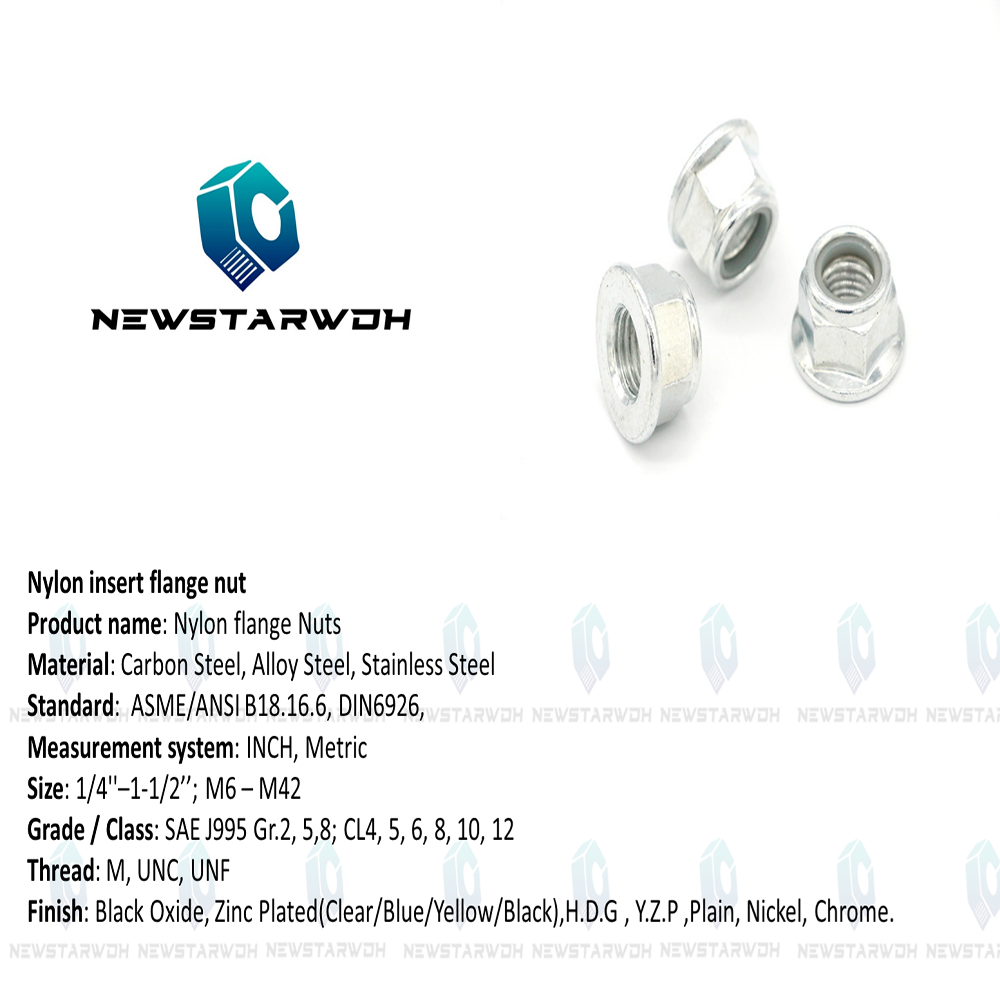 China Flange Nylon  Lock Nuts