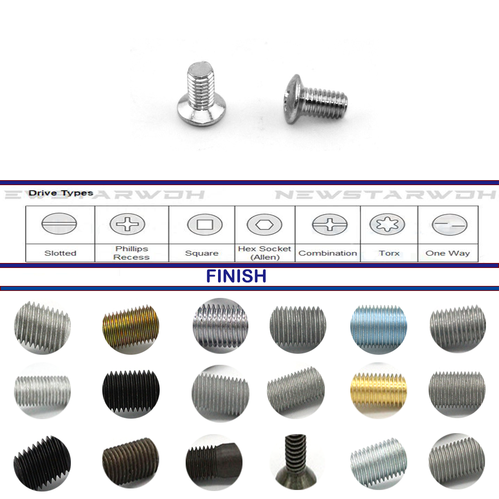 China countersunk raised head screws 