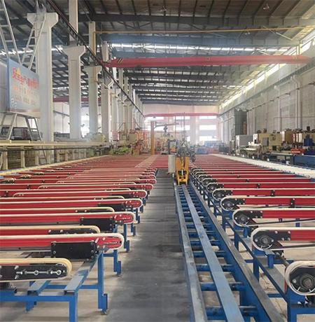 Caso del cliente de la línea de producción de perfiles de aluminio Jiangsu 1450T