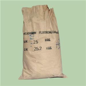 Potassium fluoroaluminate as a flux