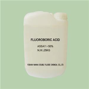 FLUOROBORIC ACID FOR MENTAL SURFACE TREATMENT