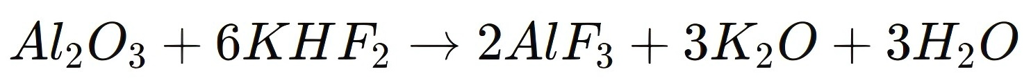 potassium hydrogen fluoride as an intermediate