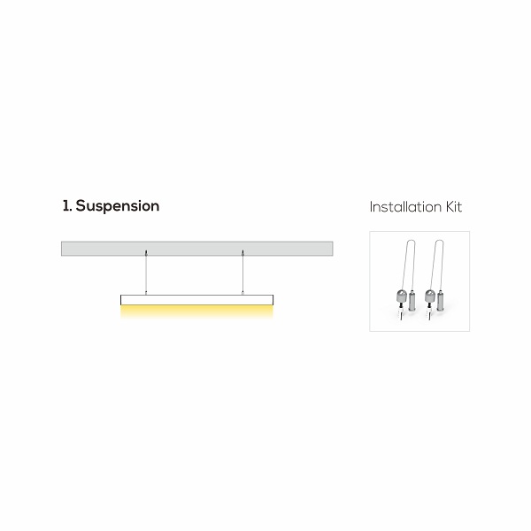 LED Linear Luminaire - Nano Series - Office Lighting - GLOFF-5075