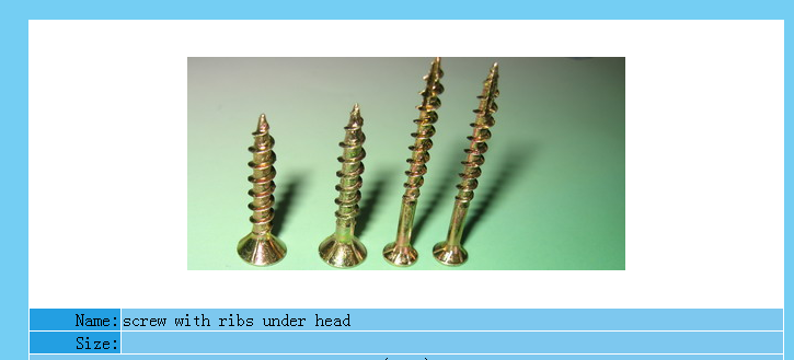 Particleboard screws