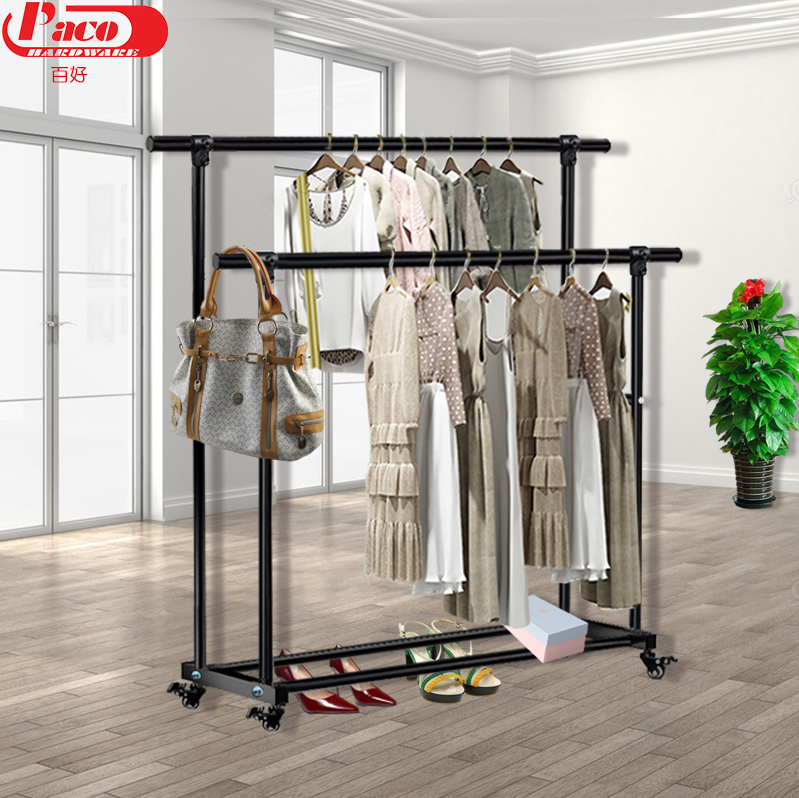 Low and High Double Pole Cloth Hanger