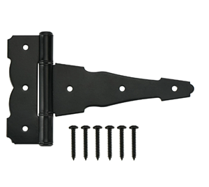 6 in. Heavy Duty Black Tee Hinge