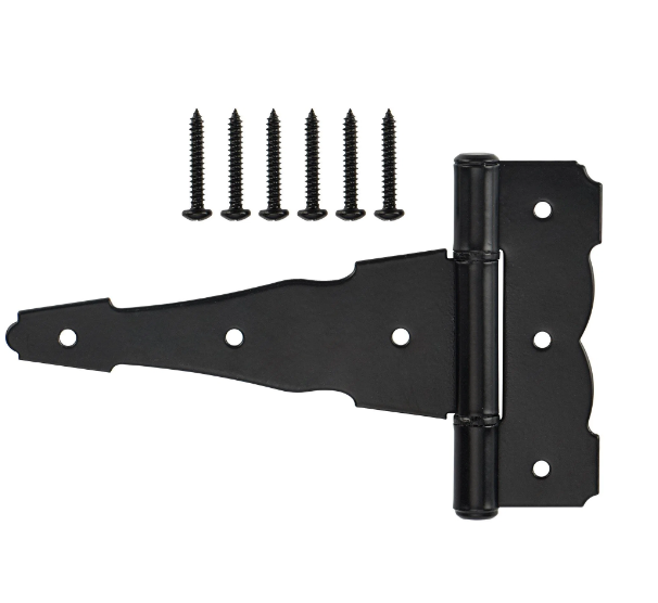 6 in. Heavy Duty Black Tee Hinge